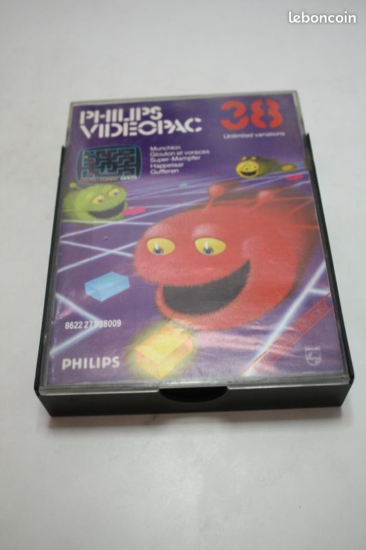 Jeu Philips Videopac N°38 Munchkin – Pour G7000 Et G7400 – Vintage Et Rare !