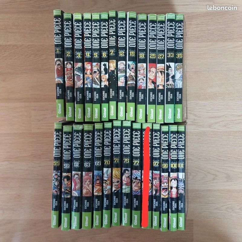 Lot de 27 Tomes Manga One Piece (image 1)