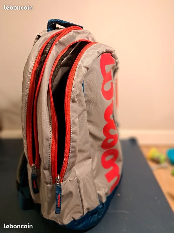 Sac à Dos De Tennis Vintage Wilson Tour - Modèle Z6149 - 5 Compartiments - Neuf Avec étiquette