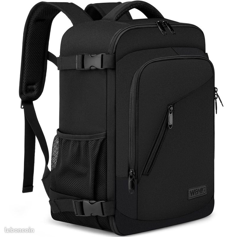 Sac à Dos Cabine VANKEV 40x20x25 – Gris Foncé, 20L, Parfait Pour Ryanair Et Voyage En Avion