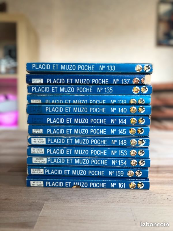 Gros lot Placid et Muzo Poche années 70 vintage – numéros anciens (image 4)