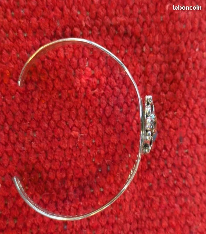 Bracelet Amérindien Artisanal Turquoise, Corail Et Nacre - Homme/Femme