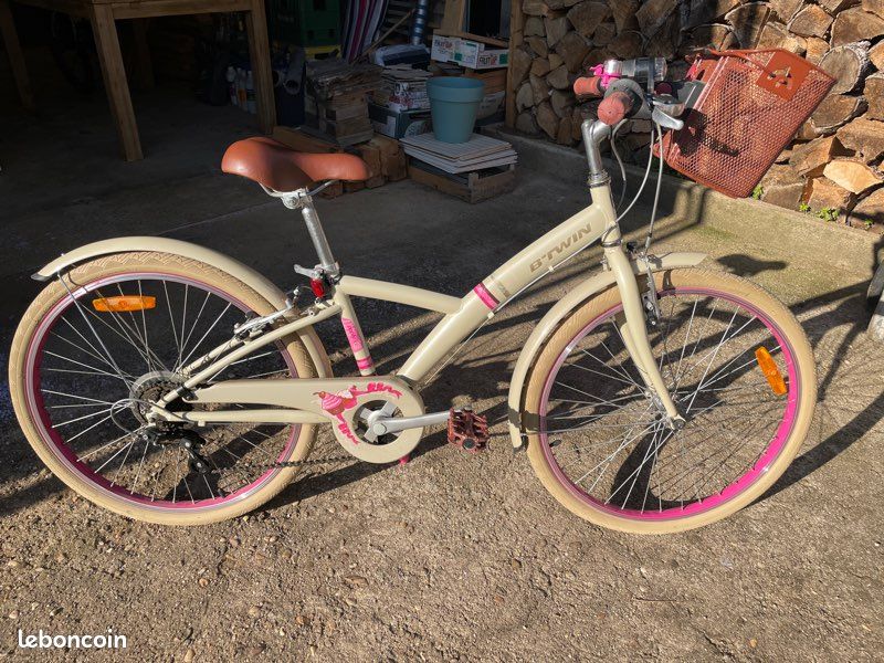 Vtc Poply 500 24 Pouces Decathlon Bicycle Velo Btwin Fille Poply