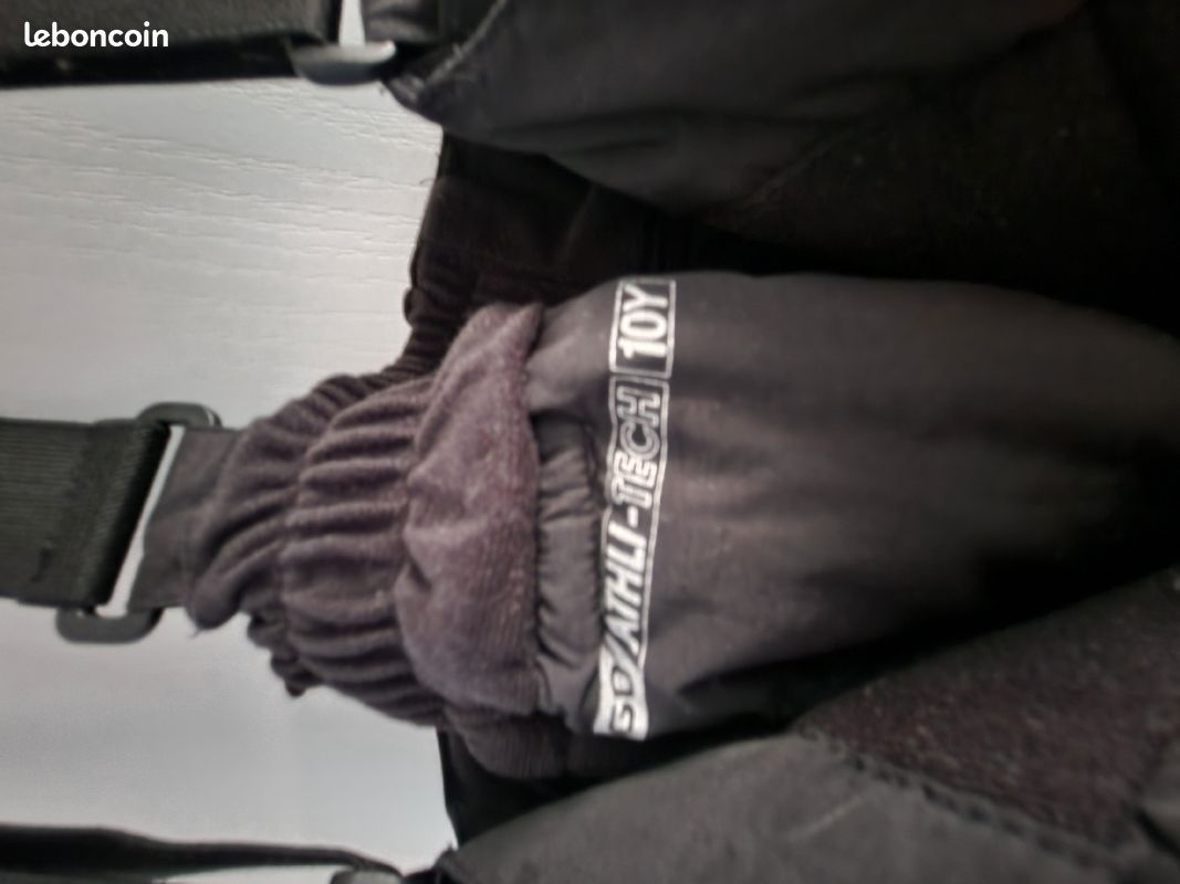 Pantalon ski noir 10 ans (image 2)
