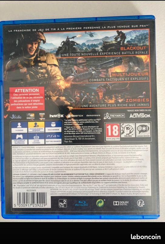 Jeu call of duty ps4 (image 3)