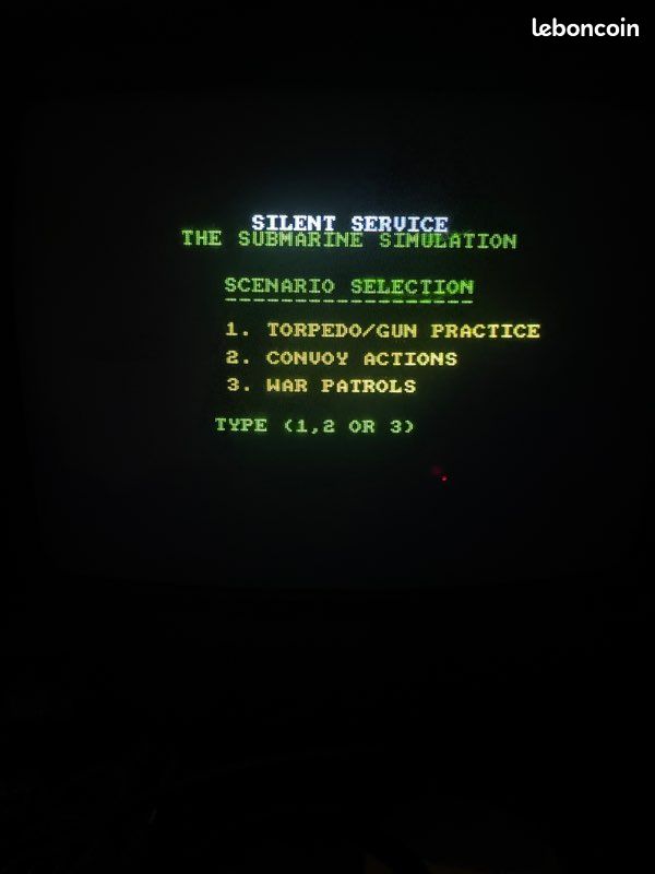 RARE-Jeu Amstrad CPC 464 Silent Service - Jeux vidéo