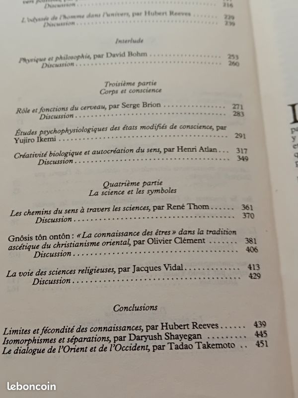 Sciences et symboles. Les voies de la connaissance présenté par Michel cazenapve, colloque de tsukuba, Albin Michel France culture (image 4)