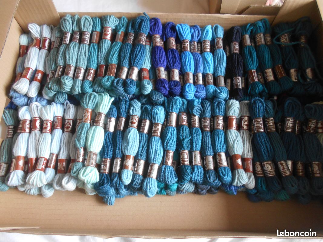 LOT 320 LAINES COLBERT DMC : 96 EUROS ( soit 30 cts d'euro l'echeveau ) (image 3)