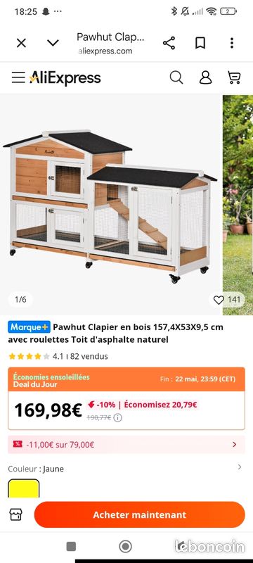 Clapier / cage lapin disponible début juin (image 1)