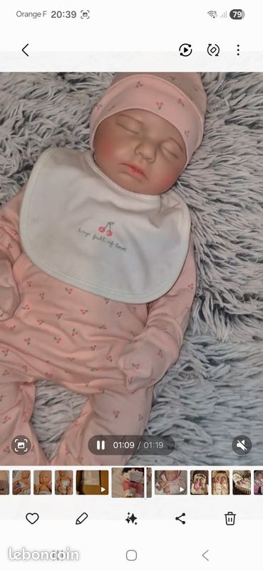 Silicone complet bébé reborn loulou 51 cm (image 4)