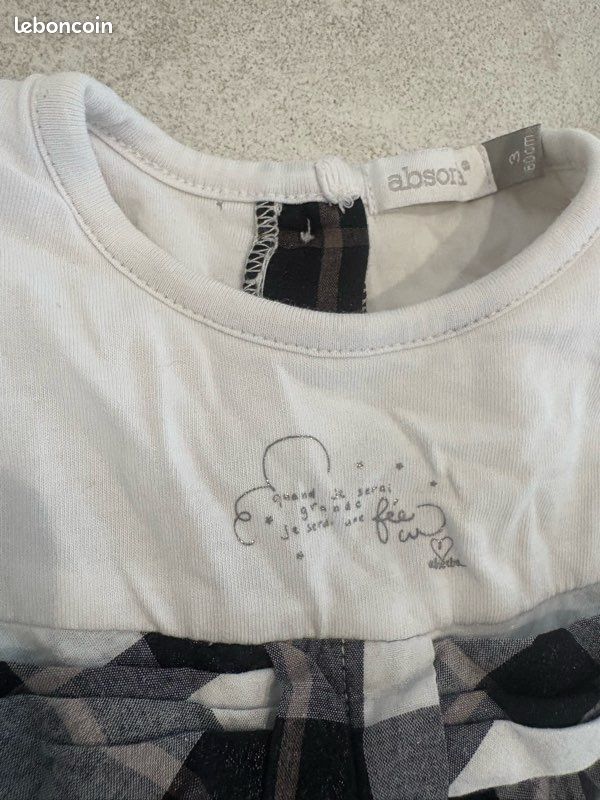 Robe combinaison salopette ensemble marque absorba bébé (image 2)
