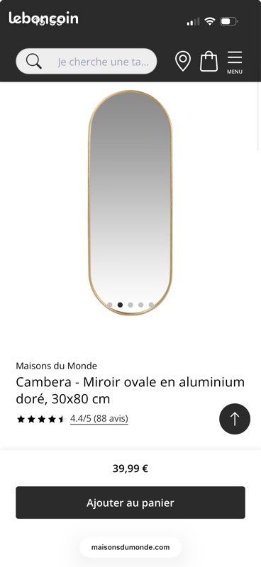 Miroir doré (image 2)