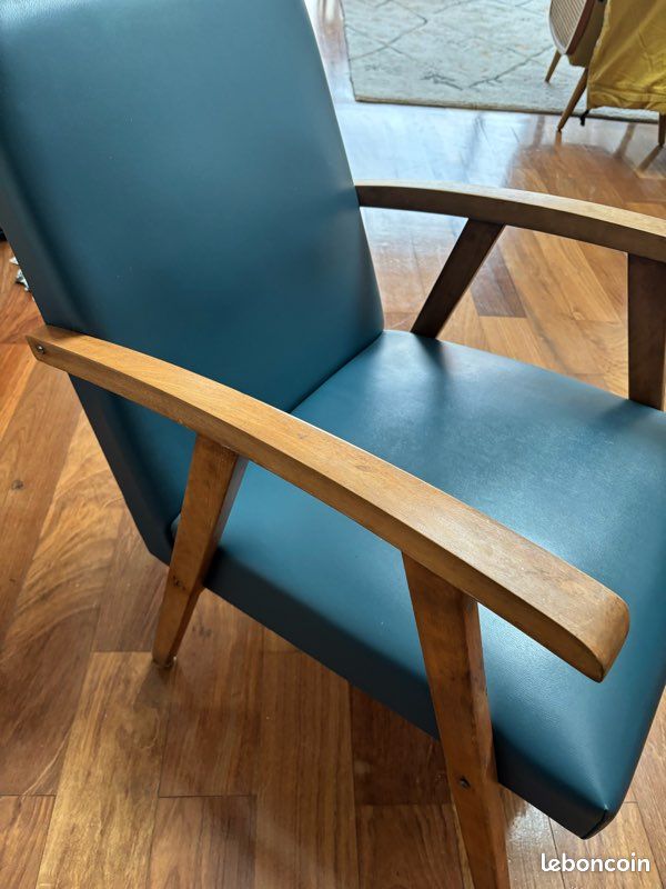 Fauteuil années 1960 armchair vintage (image 2)
