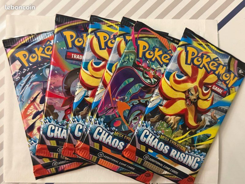 Booster Pokemon Chaos Rising (M4) scellé anglais + 1 carte mystère offerte (image 1)