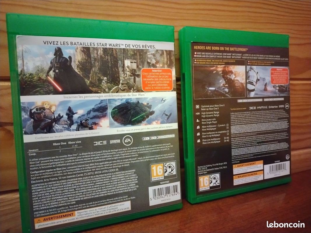 Star Wars Battlefront I , II et Jedi Fallen Order (image 2)