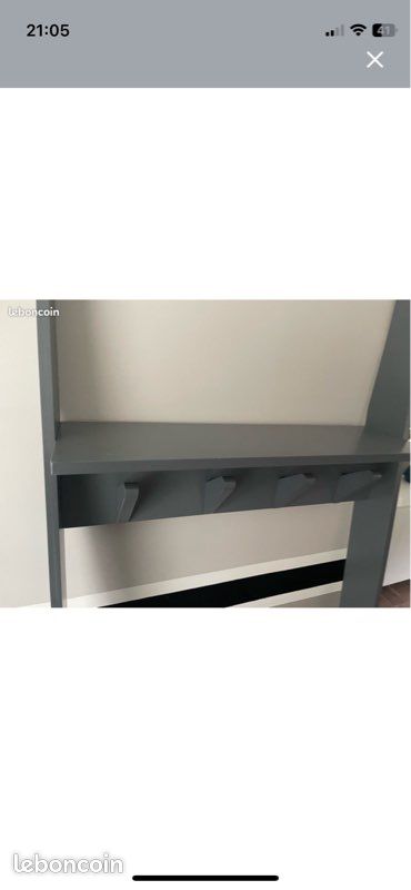 Vestiaire / Portemanteau La Redoute – Bois gris – Très bon état (image 3)