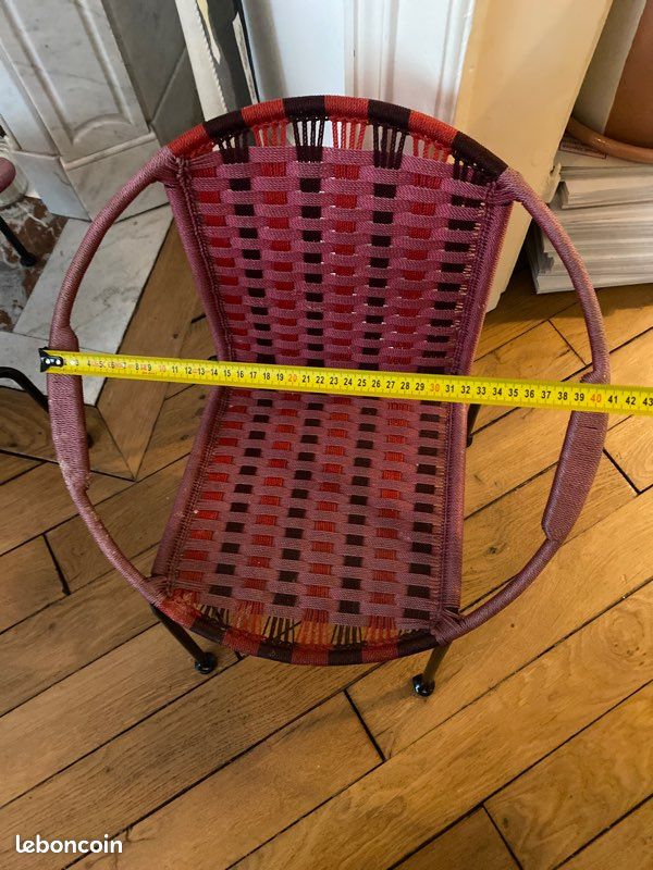 2 chaises scoubidou 70’s enfant (image 7)