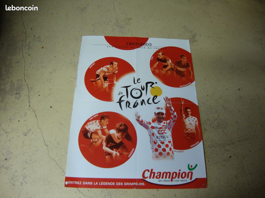 Affiche Originale Centenaire Du Tour De France 2003 – 24x36 In – Parfait état
