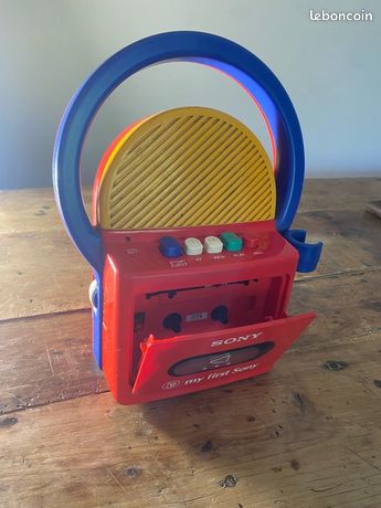 Lecteur Cassette Enfant Sony My First TPM-8000 - Vintage Rouge - Pour Pièces