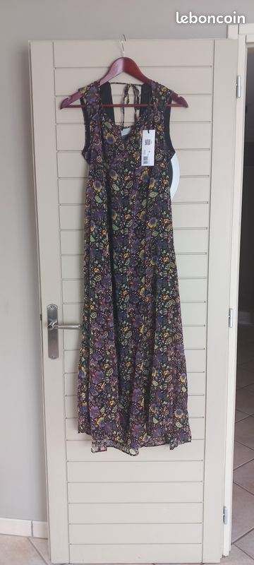 Robe Longue IKKS Grise - Taille 44 - Neuve Avec étiquettes