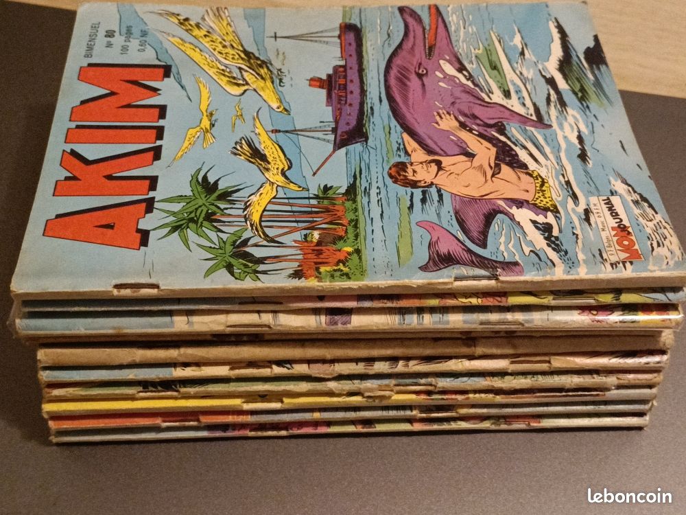 BD lot de 10 "AKIM" du N°80 au 89 en BE (image 1)