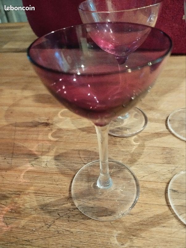 Lot de 4 verres neufs en verre de Murano (image 3)