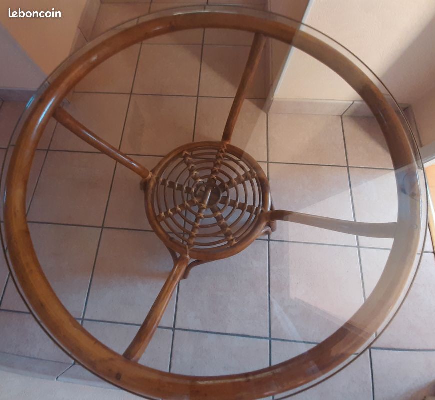 Table basse rotin (image 2)