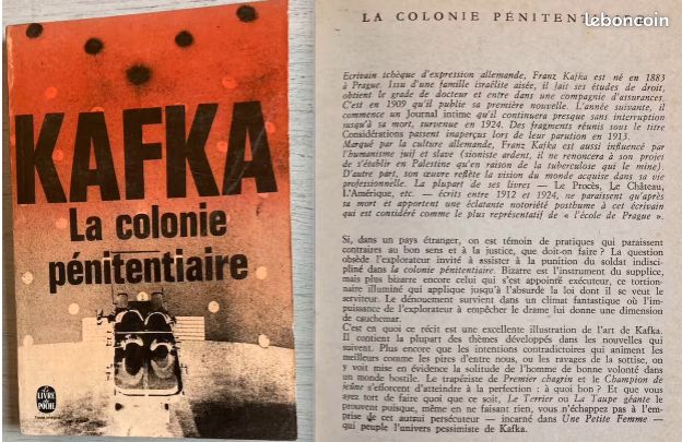 Franz Kafka : 3 Livres Collection De Poche (Journal-Le Procès-La Colonie Pénitentiaire) / 1 Sac Plastique Du Musée Franz Kafka, Prague (36x27 Cm) (image 5)
