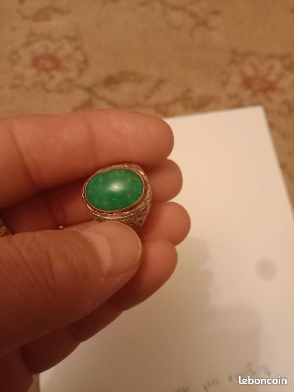Bague argent jad original (image 1)