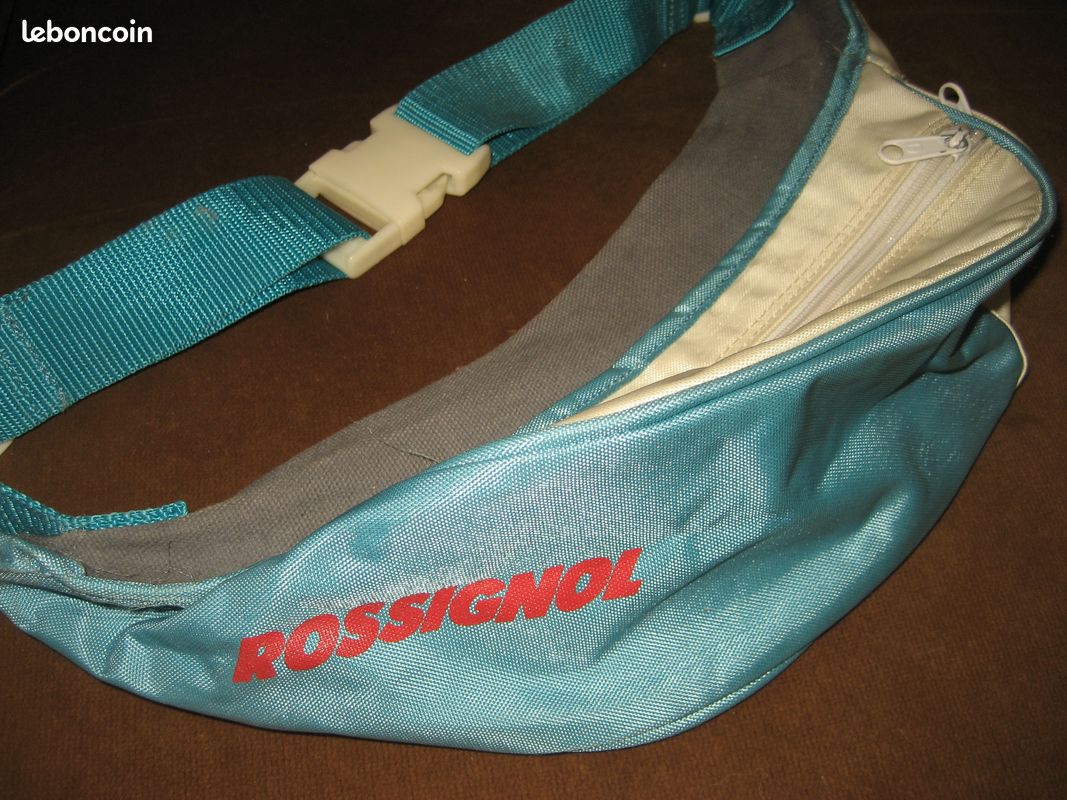 Grosse sacoche banane Rossignol bleue et blanche (image 3)