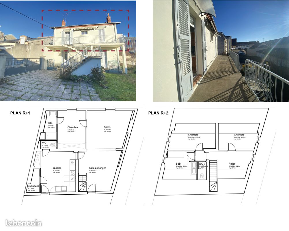 Appartement 4 pièces 110 m² · à Moulins · 110 m² · 950 €