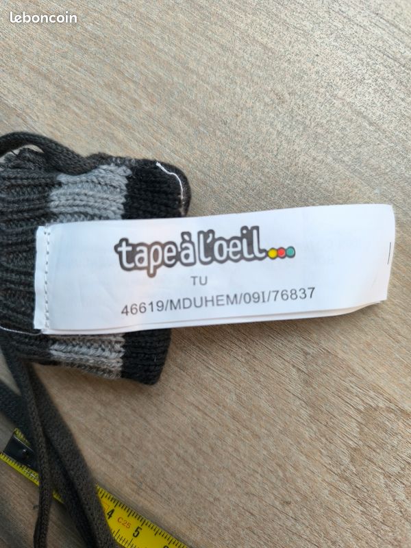 Gants bébé en maille longueur 10,5 cm multicolore (image 4)
