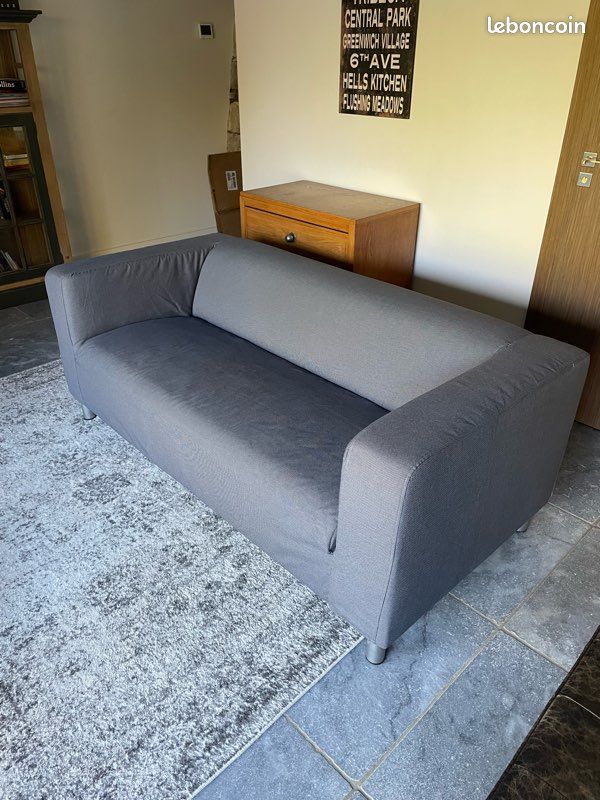 Canapé IKEA Klippan bleu gris (image 2)