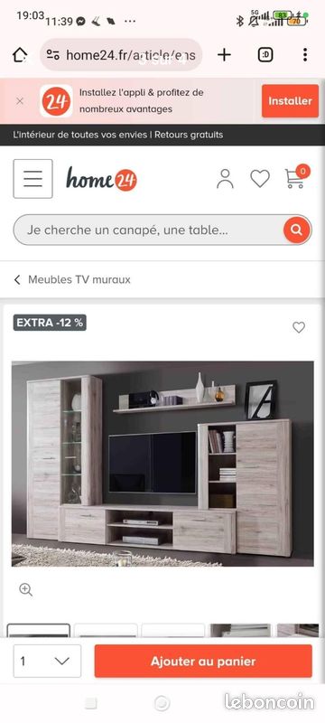 Ensemble Meuble TV (image 3)