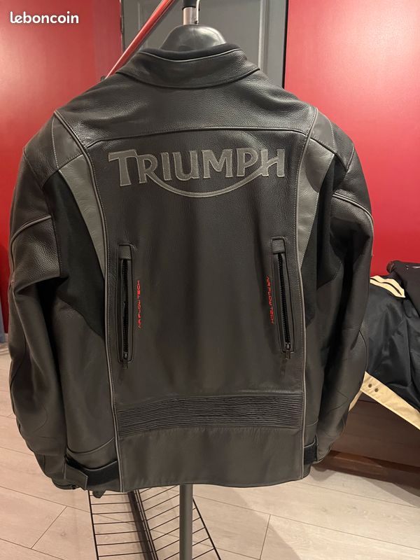 Blouson moto Triumph état neuf - Équipement moto