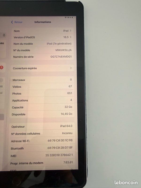 I Pad 7eme génération (image 3)