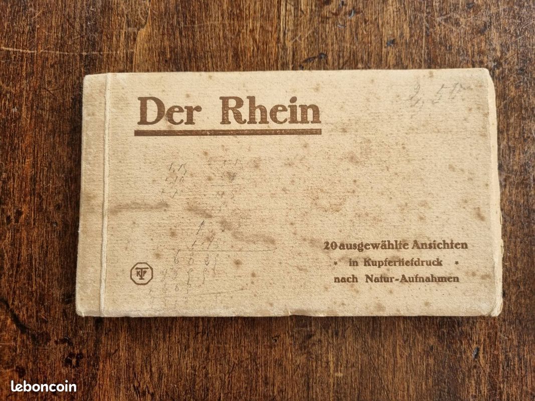 Der Rhein, livret de cartes postales anciennes (image 1)