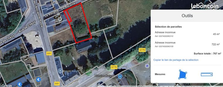 A vendre terrain, bien rare, lieu-dit le Rocaille 03230 Chevagnes