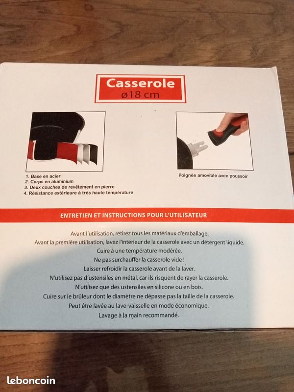 Casserole neuve avec couvercle (image 2)