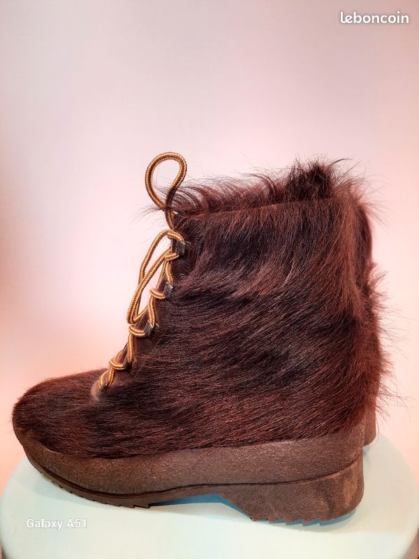 Bottines hiver fourrures vintage année 70 (image 3)