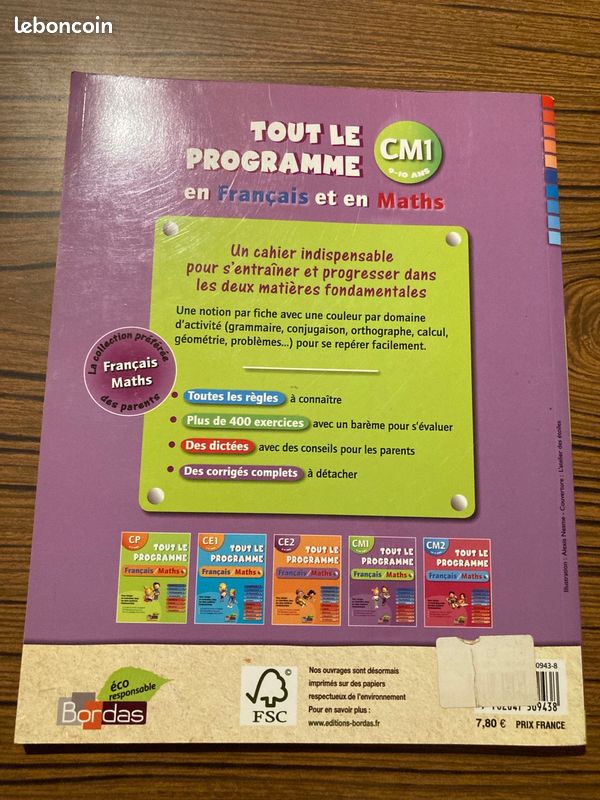 ;Cahier "Tout le programme CM1 Français/Maths (image 2)