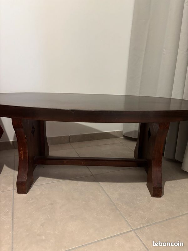 Table basse chêne brut (image 2)