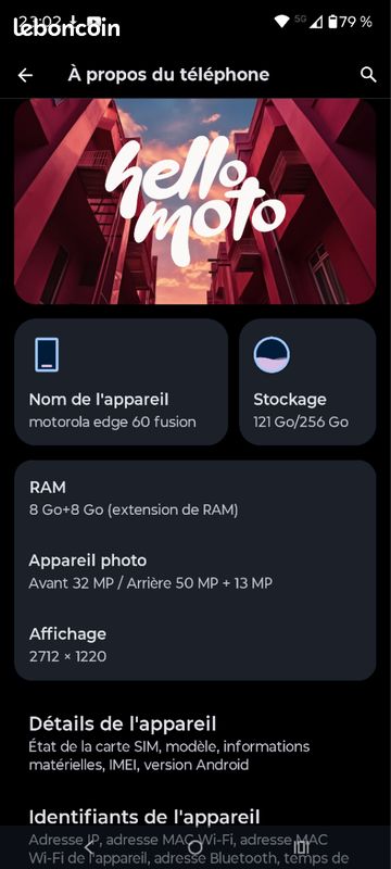 Échange Motorola edge 60 fusion (image 2)