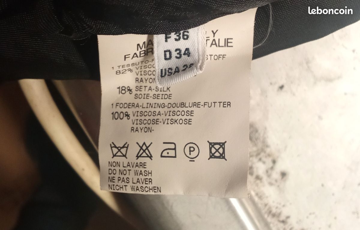 Veste Bi-matière BCBG Girbaud | Taille M | Noir | Neuf Avec étiquettes
