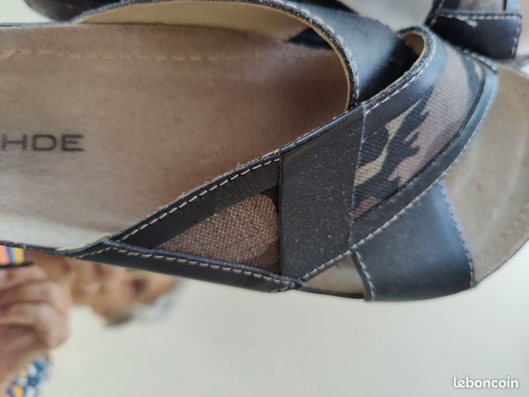 Claquettes homme CUIR ROHDE T. 43 (image 2)