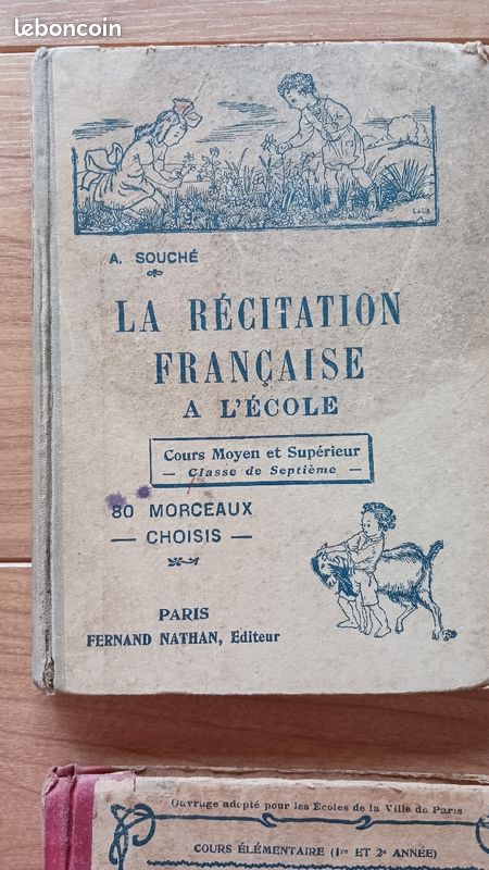 Lot de vieux manuels scolaires (image 2)