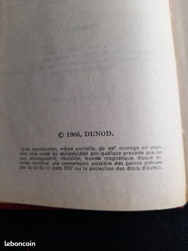Livres Aide mémoire Dunod Mathématiques Générales en deux tomes (image 3)