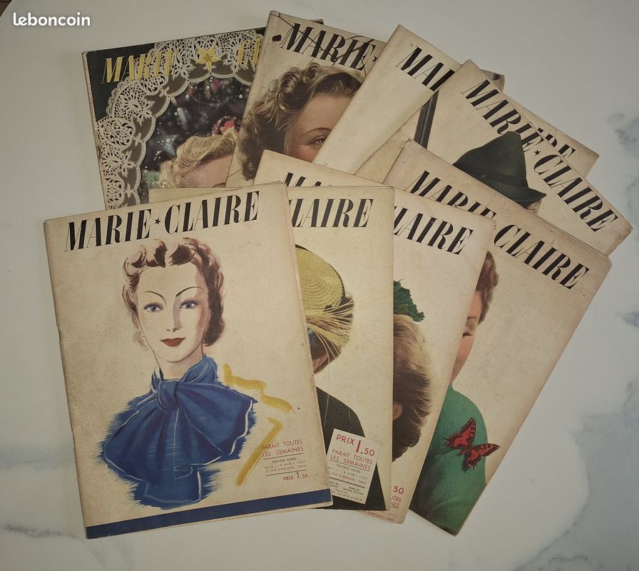 Anciens magazines Marie-Claire (avant guerre 1937 à 1940) (image 1)