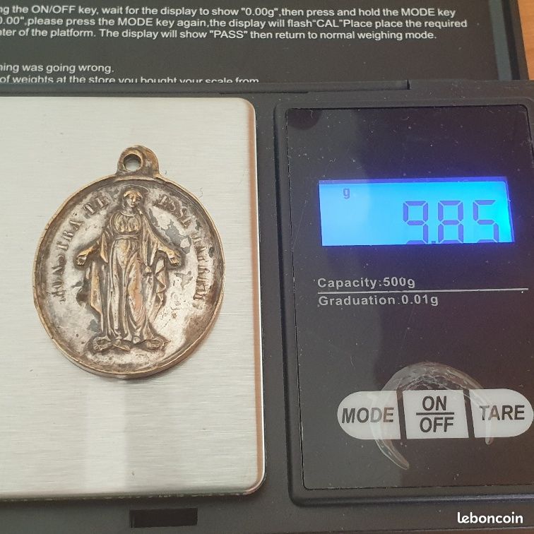 Médaille Religieuse Ancienne - Congrégation Des Enfants De Marie - Collection
