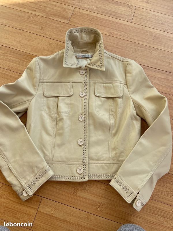 Veste en cuir femme T 36 (image 2)